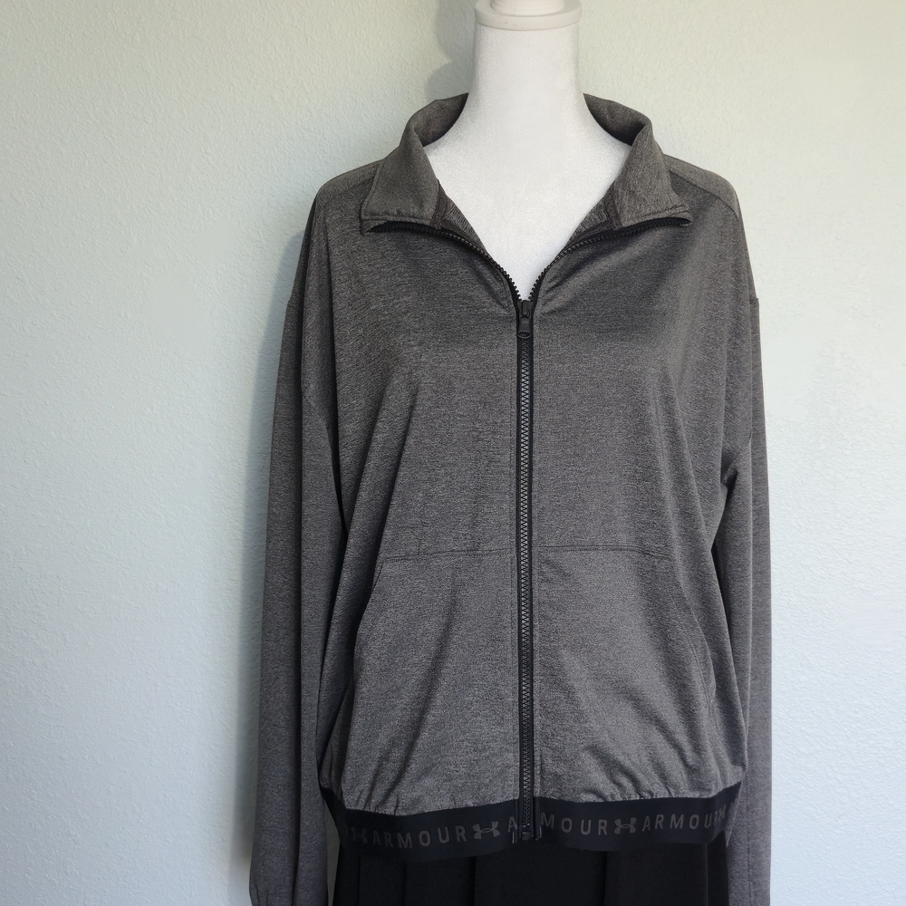 Active Under Armour Women's Charcoal Full-Zip Jacket